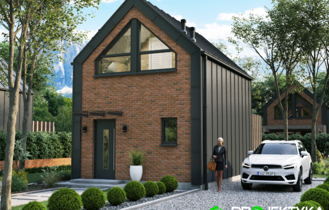 dom modułowy TAGA - projekt firmy Projektyka KA159 SZ