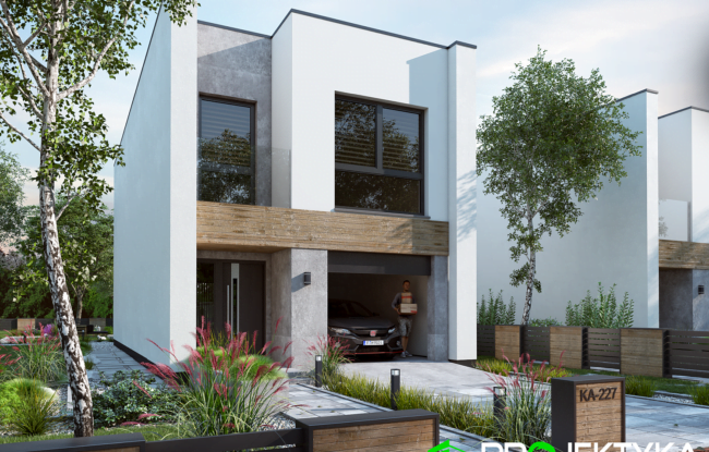 dom modułowy TAGA - projekt firmy Projektyka KA 227 S