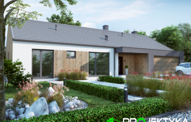 dom modułowy TAGA - projekt firmy Projektyka KA 233