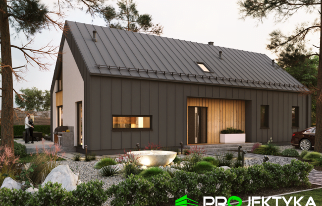 dom modułowy TAGA - projekt firmy Projektyka KA 259-SZ