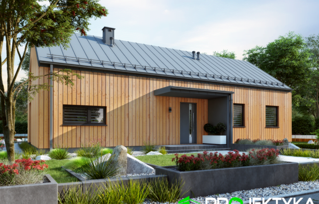 dom modułowy TAGA - projekt firmy Projektyka KA 263-SZ