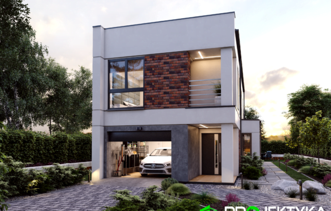 dom modułowy TAGA - projekt firmy Projektyka KA 270 S